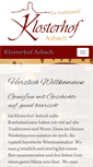 Mobile Screenshot of klosterhof-asbach.com