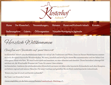 Tablet Screenshot of klosterhof-asbach.com